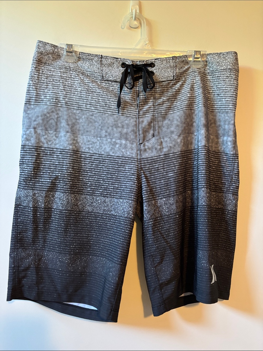 Hurley Black & Gray Gradient Boardshorts